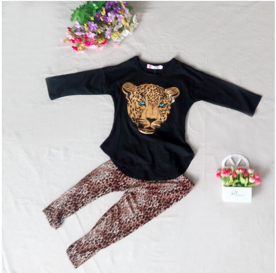 Girls' Summer Casual Pants Suit Set