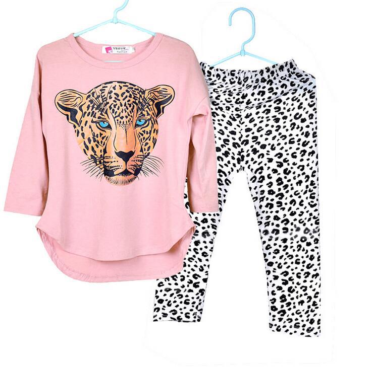 Girls' Summer Casual Pants Suit Set