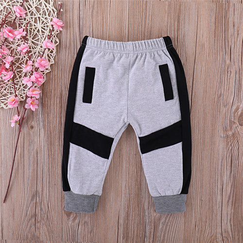 Boys' Letter Print 2-Piece Shirt & Pants Set