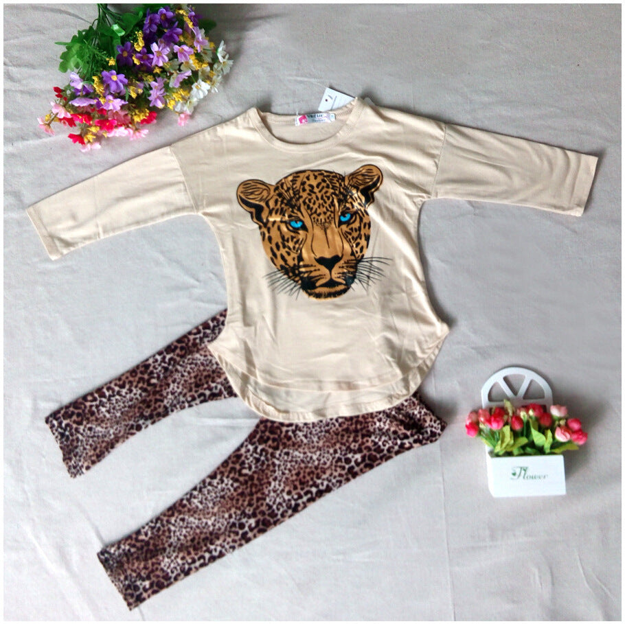 Girls' Summer Casual Pants Suit Set